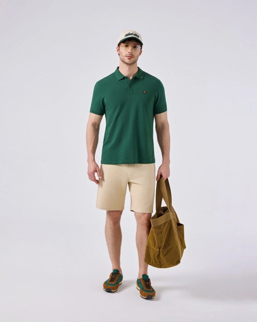 Ellesse 6SM5044-GRN Erkek Polo Yaka Tişört - Yeşil