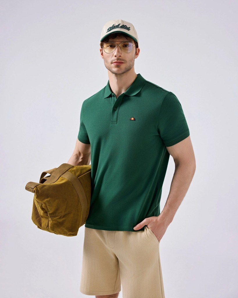 Ellesse 6SM5044-GRN Erkek Polo Yaka Tişört - Yeşil