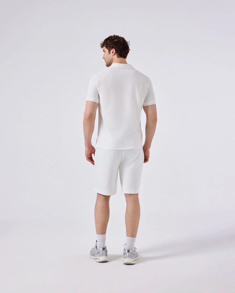 Ellesse 6SM5044-OF Erkek Polo Yaka Tişört - Kırık Beyaz