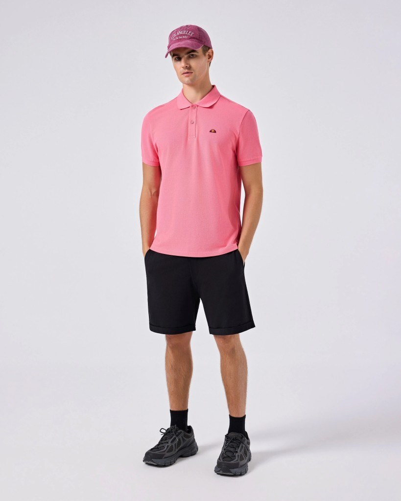 Ellesse 6SM5044-PN Erkek Polo Yaka Tişört - Pembe