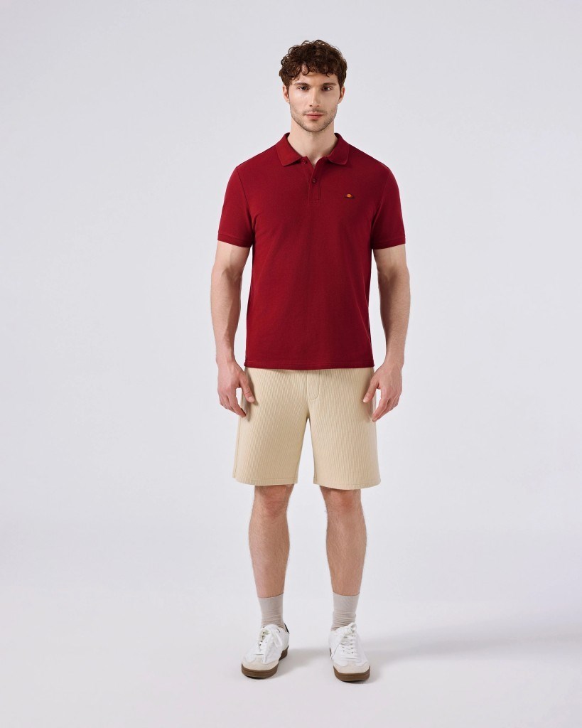 Ellesse 6SM5044-TRD Erkek Polo Yaka Tişört - Kırmızı