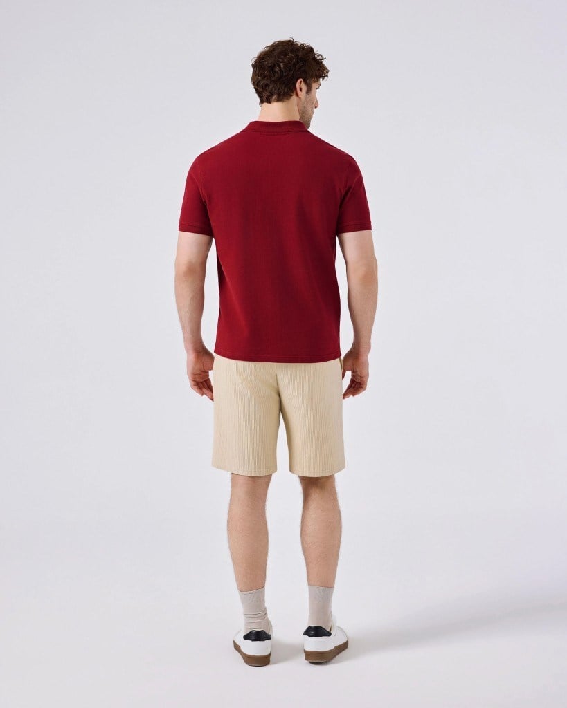 Ellesse 6SM5044-TRD Erkek Polo Yaka Tişört - Kırmızı