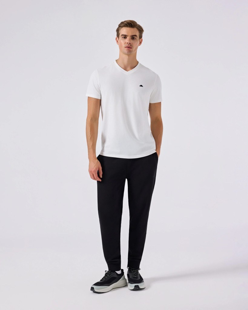 Ellesse 6SM5049-OF Erkek Tişört - Kırık Beyaz