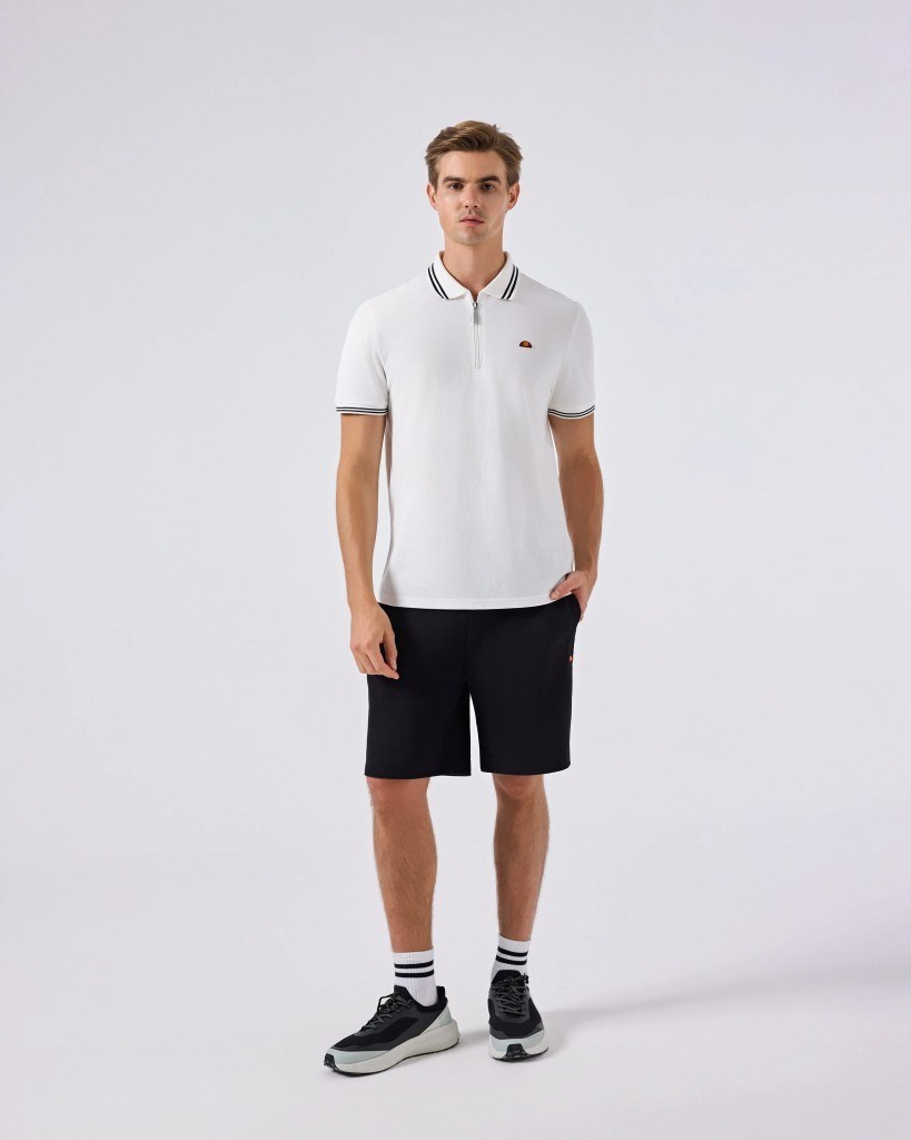 Ellesse 6SM5051-OF Erkek Polo Yaka Tişört - Kırık Beyaz
