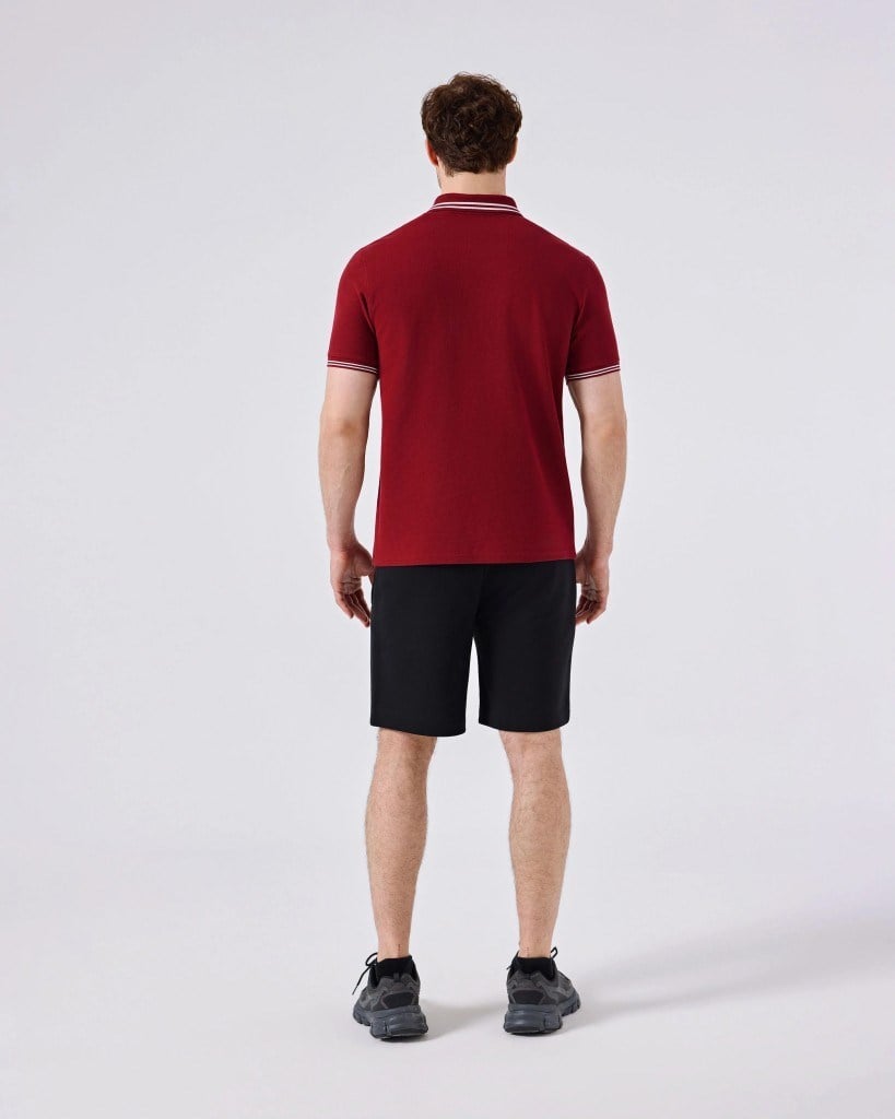 Ellesse 6SM5051-TRD Erkek Polo Yaka Tişört - Kırmızı