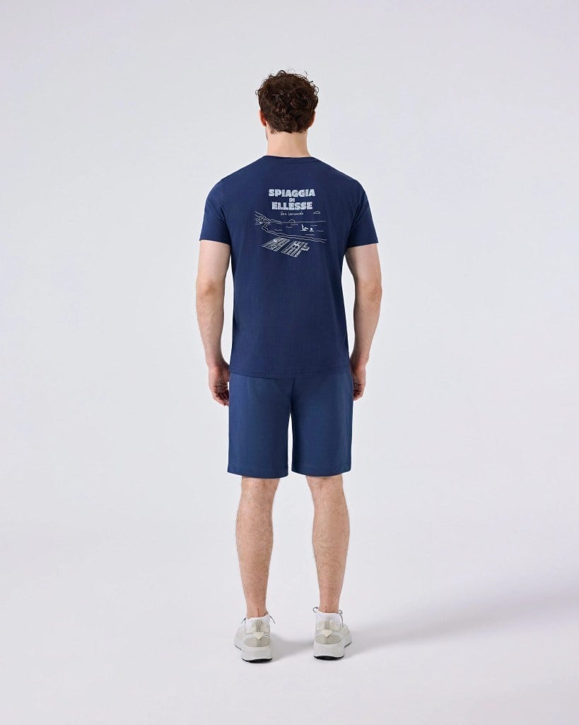Ellesse 6SM5065-NV Erkek Tişört - Lacivert
