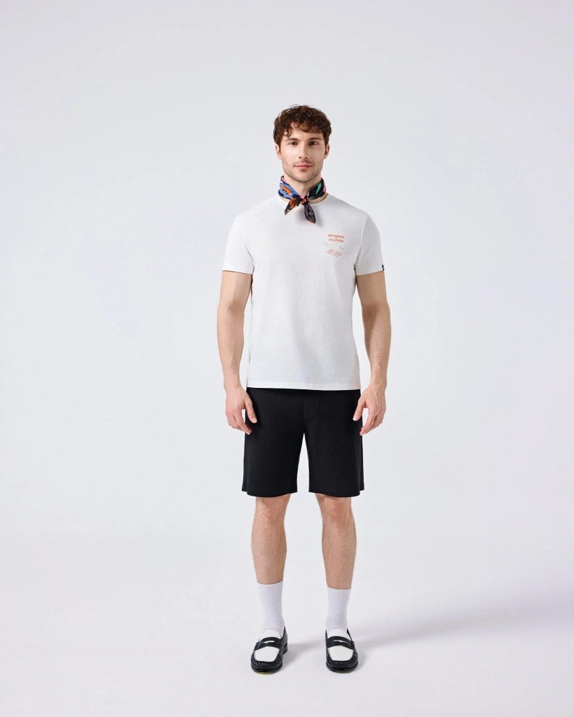 Ellesse 6SM5065-OF Erkek Tişört - Kırık Beyaz