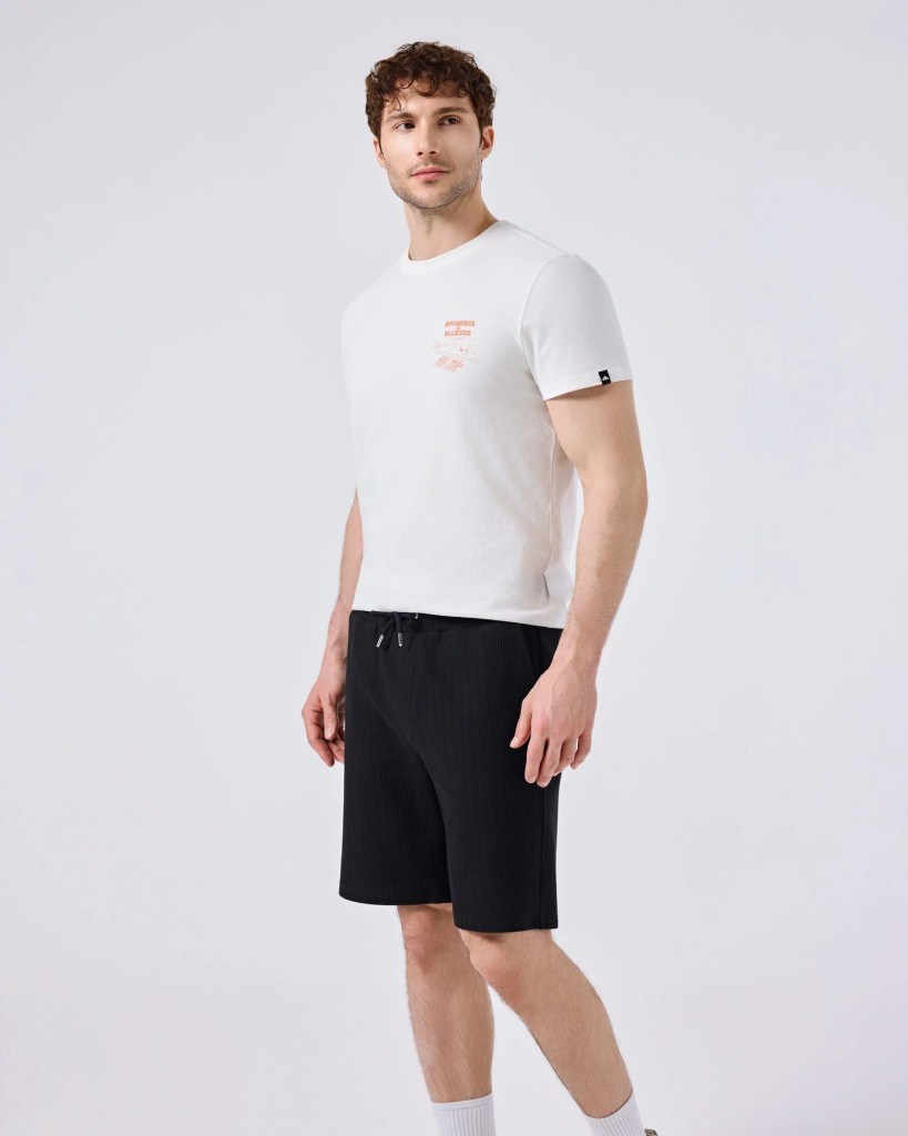 Ellesse 6SM5065-OF Erkek Tişört - Kırık Beyaz