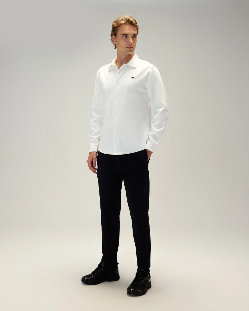 Ellesse 6WM6007-OF Erkek Gömlek Kırık Beyaz