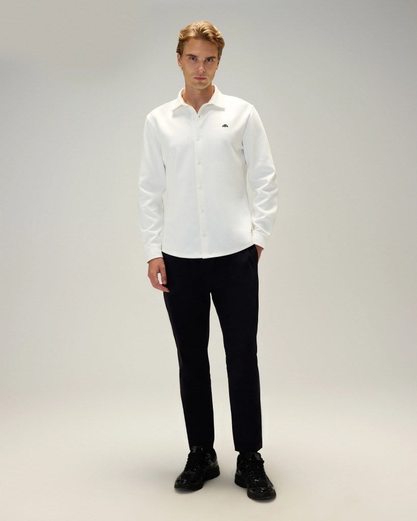Ellesse 6WM6007-OF Erkek Gömlek Kırık Beyaz