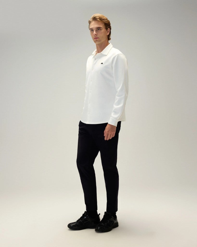 Ellesse 6WM6007-OF Erkek Gömlek Kırık Beyaz