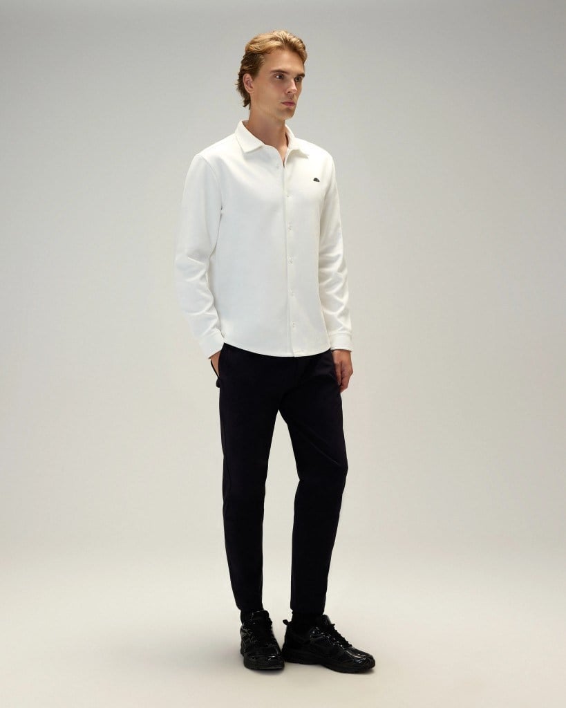 Ellesse 6WM6007-OF Erkek Gömlek Kırık Beyaz