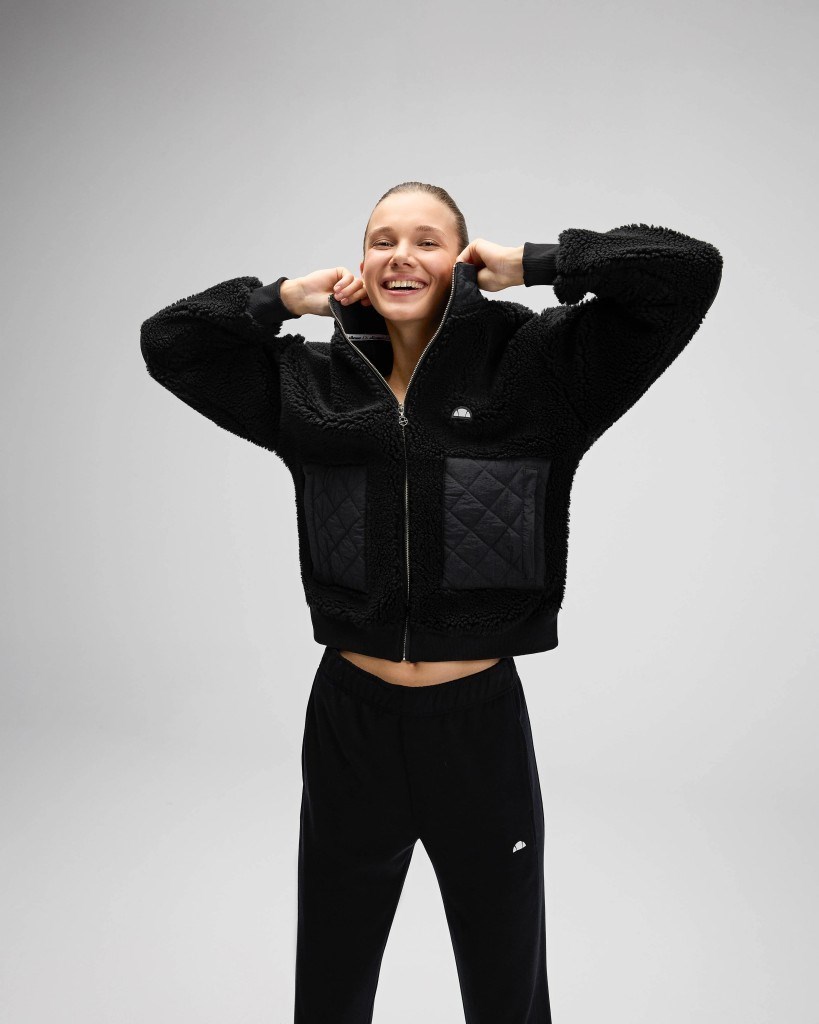 Ellesse EF525-Fleece Kadın Siyah Polar Mont