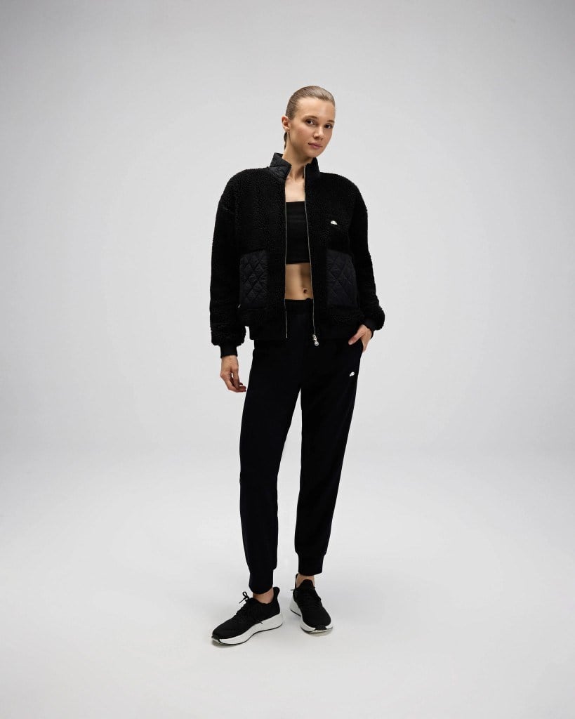 Ellesse EF525-Fleece Kadın Siyah Polar Mont