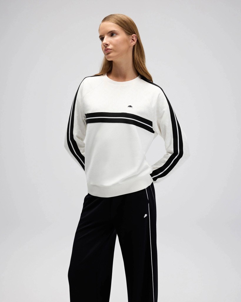 Ellesse EF536 Kadın Beyaz Sweat
