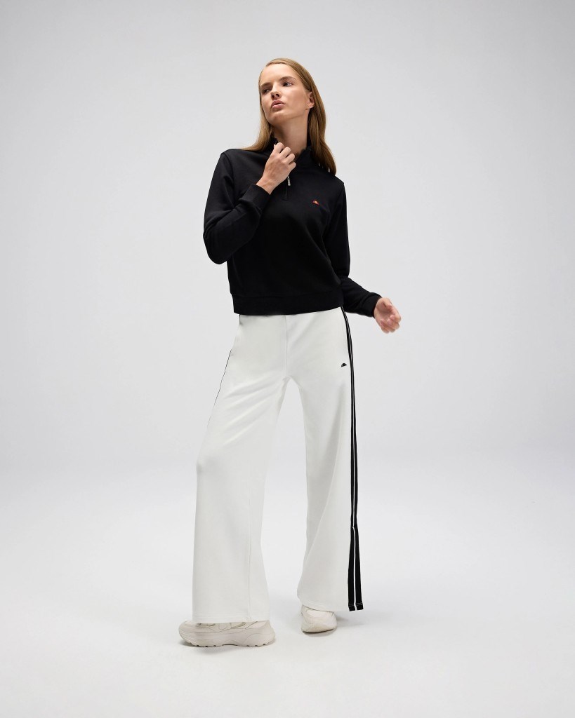Ellesse EF557-BK Kadın Siyah Yarı Fermuarlı Sweat