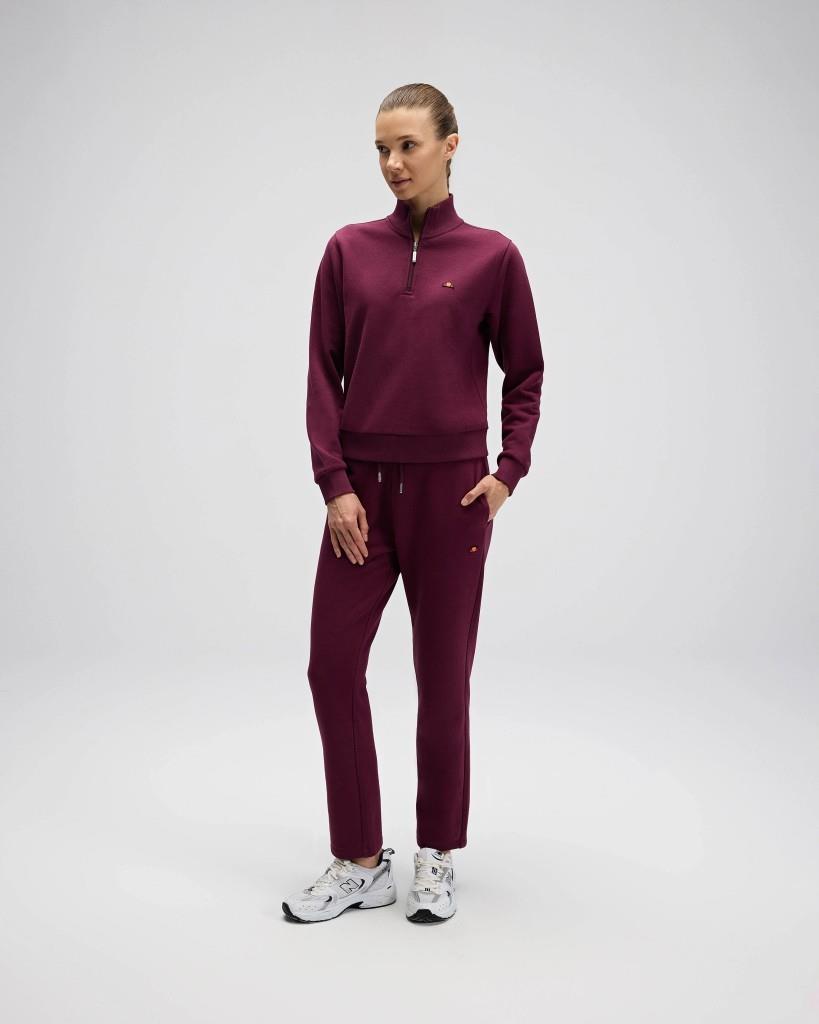 Ellesse EF557-BRD Kadın Bordo Yarı Fermuarlı Sweat