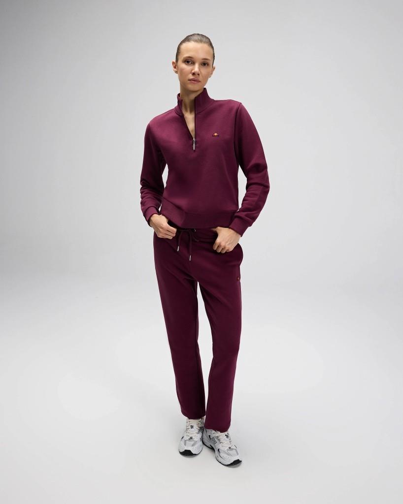 Ellesse EF557-BRD Kadın Bordo Yarı Fermuarlı Sweat