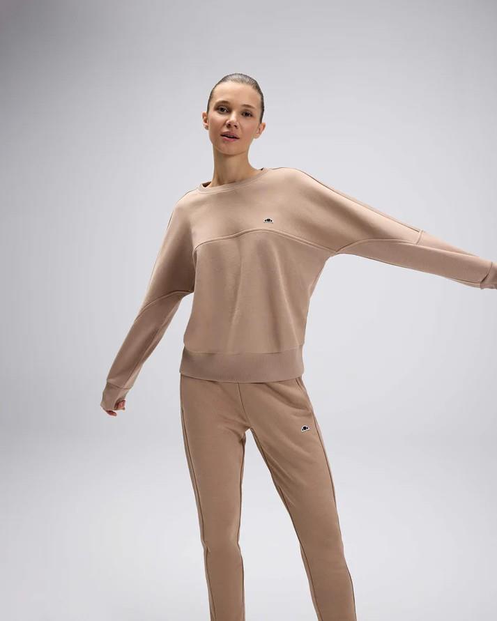 Ellesse EF567-BG Kadın Sweatshirt - Bej