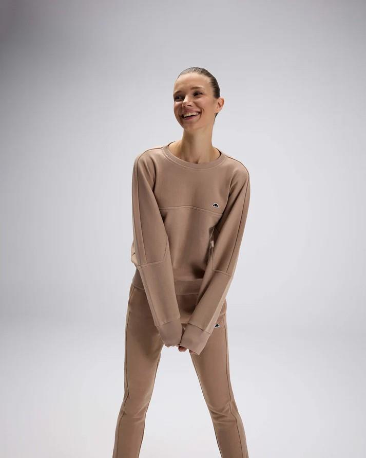 Ellesse EF567-BG Kadın Sweatshirt - Bej