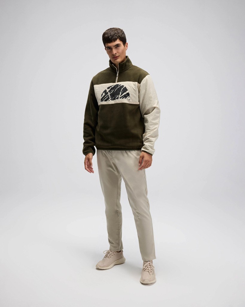Ellesse EM519-HK Erkek Yarım Fermuarlı Siyah Sweat