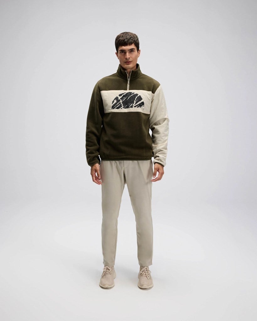 Ellesse EM519-HK Erkek Yarım Fermuarlı Siyah Sweat