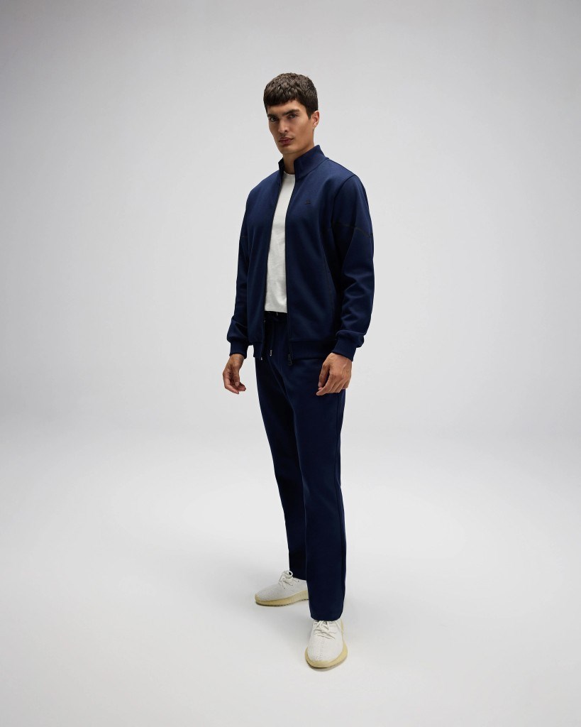 Ellesse EM545 Erkek Lacivert Önden Fermuarlı Sweat