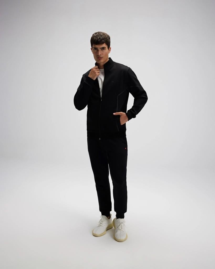 Ellesse EM545 Erkek Siyah Önden Fermuarlı Sweat