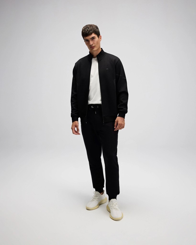 Ellesse EM545 Erkek Siyah Önden Fermuarlı Sweat