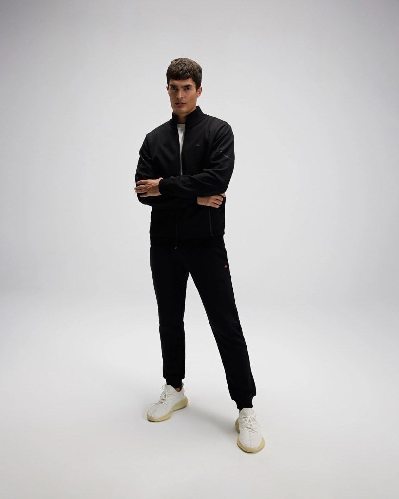 Ellesse EM545 Erkek Siyah Önden Fermuarlı Sweat