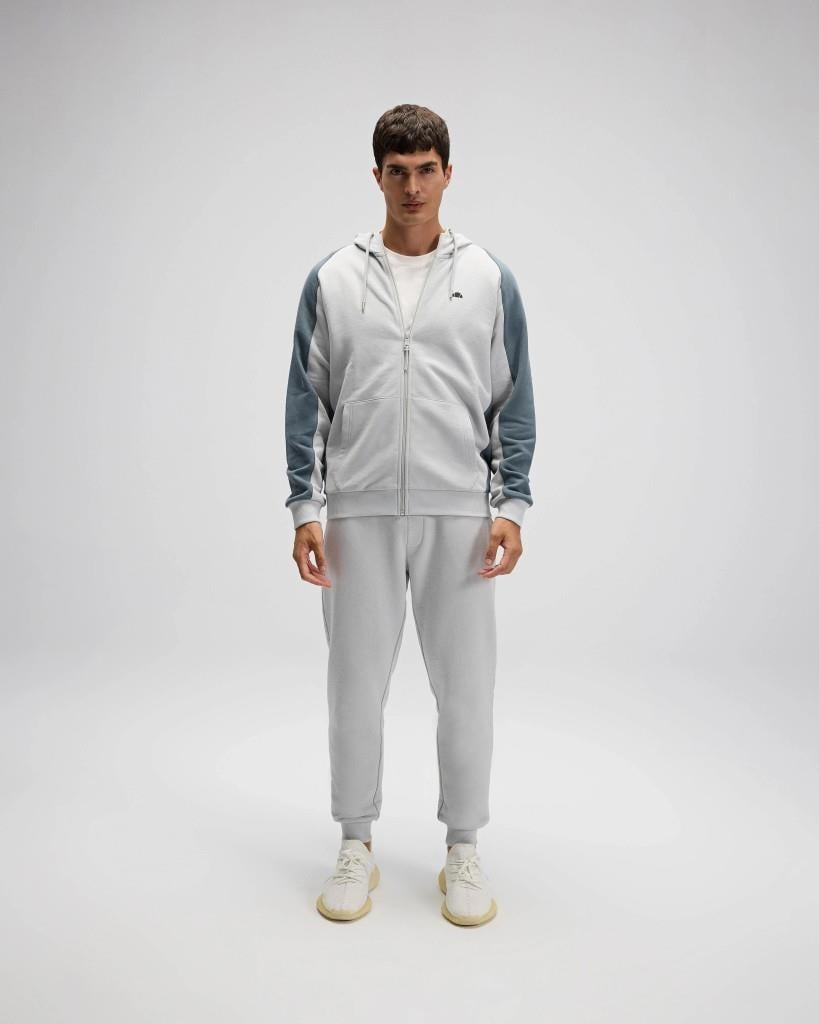 Ellesse EM560 Erkek Gri Fermuarlı Kapüşonlu Gri Sweat