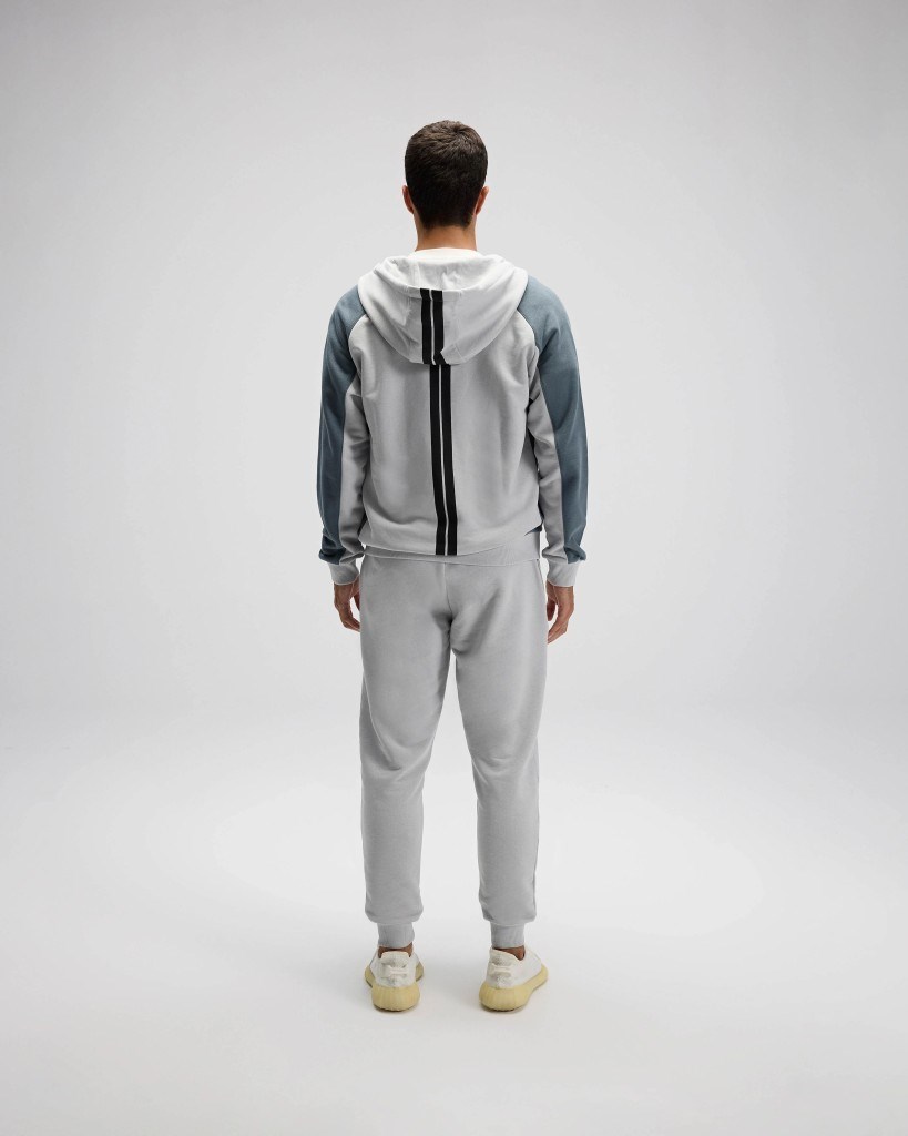 Ellesse EM560 Erkek Gri Fermuarlı Kapüşonlu Gri Sweat