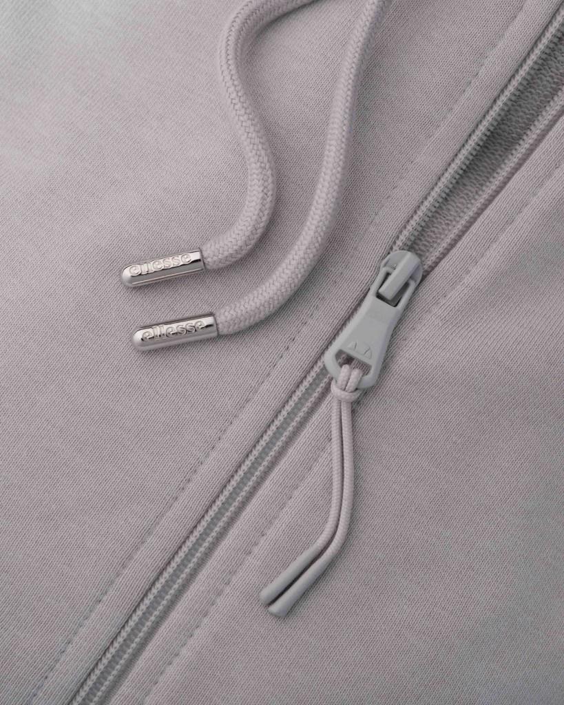 Ellesse EM560 Erkek Gri Fermuarlı Kapüşonlu Gri Sweat