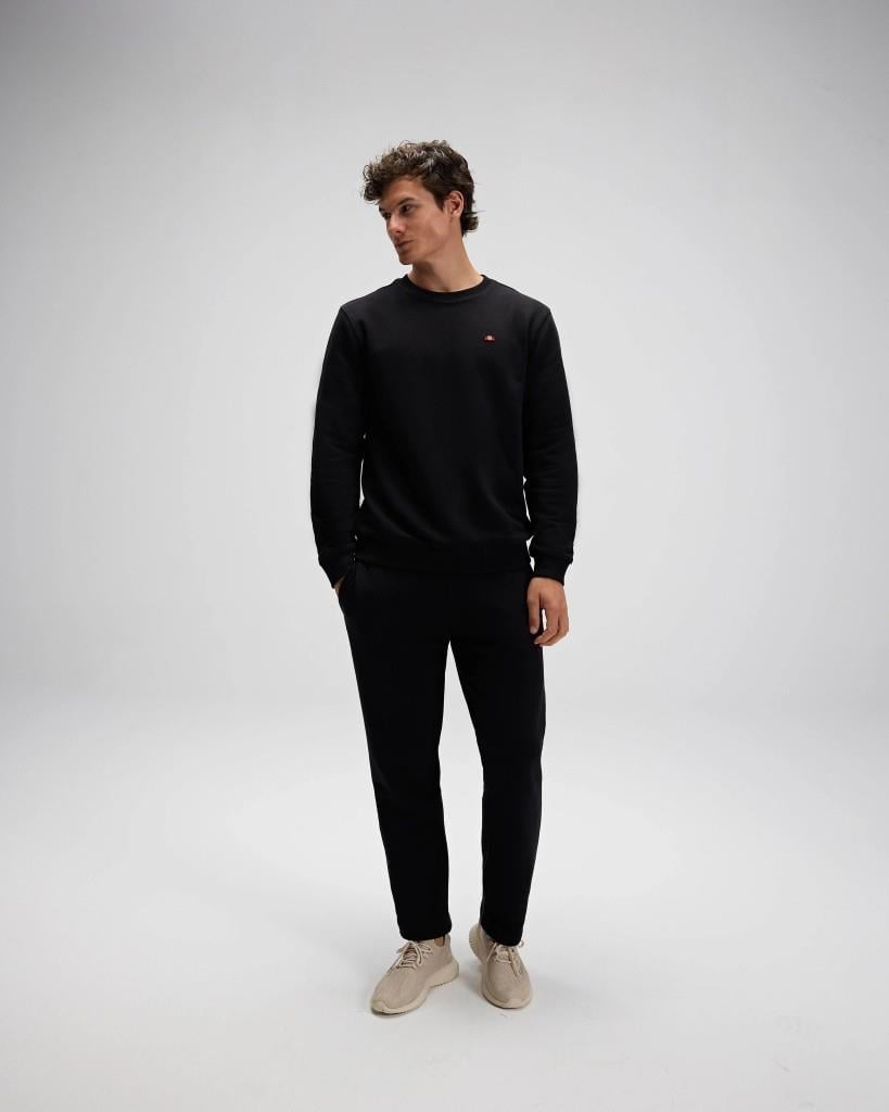 Ellesse EM579-BK Erkek Sıfır Yaka Siyah Sweat