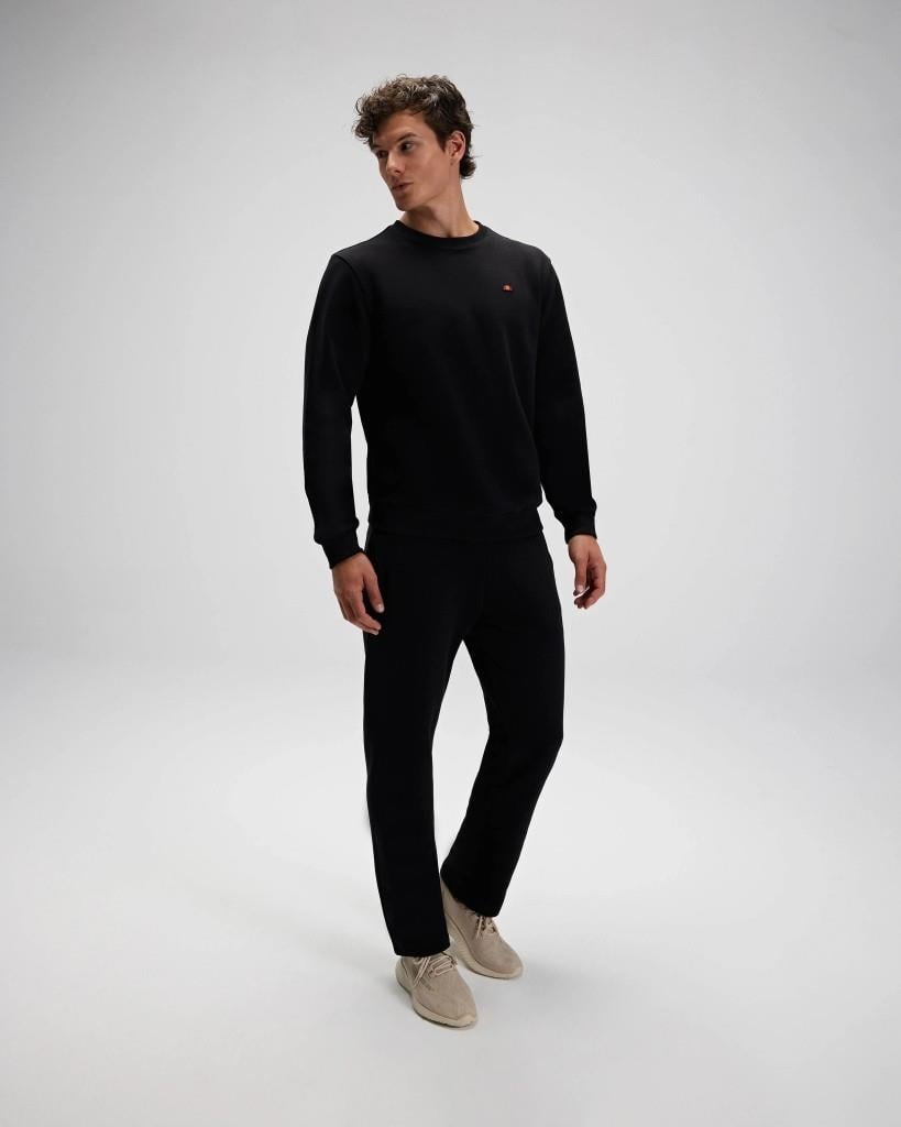 Ellesse EM579-BK Erkek Sıfır Yaka Siyah Sweat