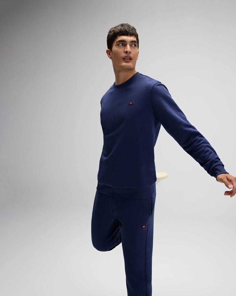 Ellesse EM579-NV Erkek Sıfır Yaka Lacivert Sweat