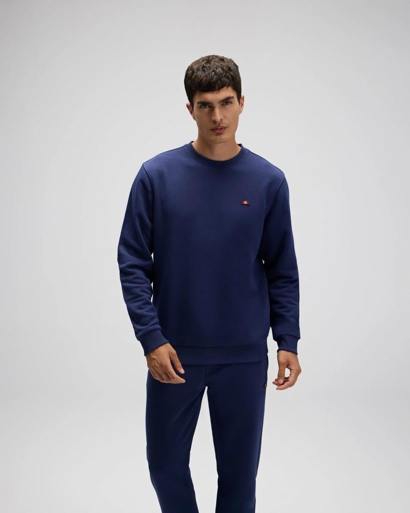 Ellesse EM579-NV Erkek Sıfır Yaka Lacivert Sweat