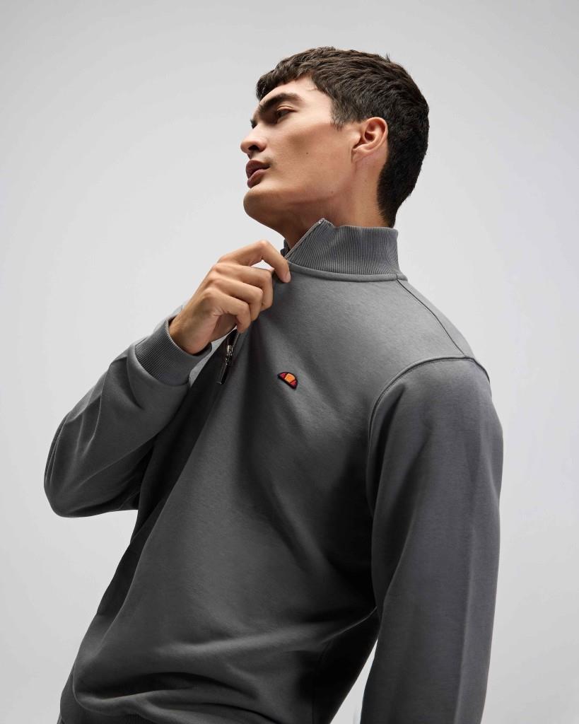 Ellesse EM580-ANT Erkek Yarım Fermuarlı Antrasit Sweat