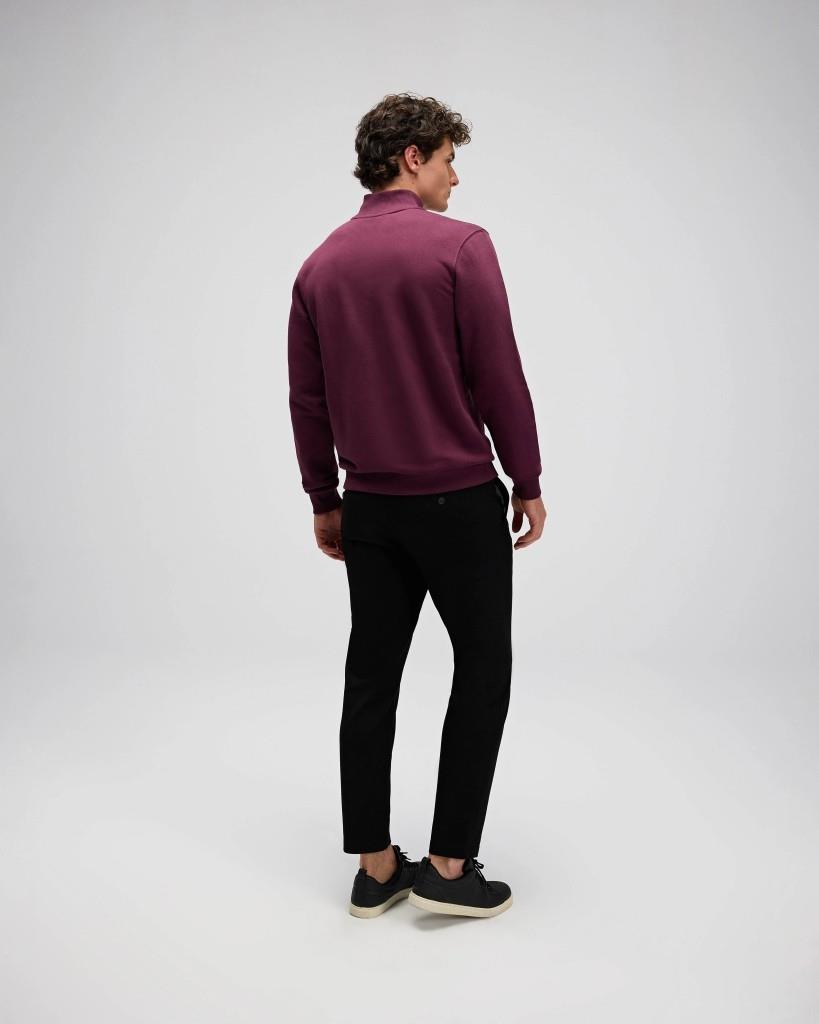 Ellesse EM580-BRD Erkek Yarım Fermuarlı Bordo Sweat