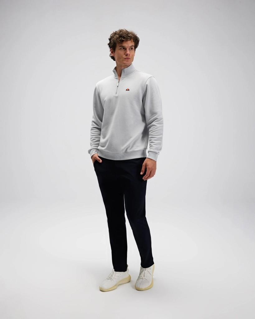 Ellesse EM580-GI Erkek Yarım Fermuarlı Gri Sweat