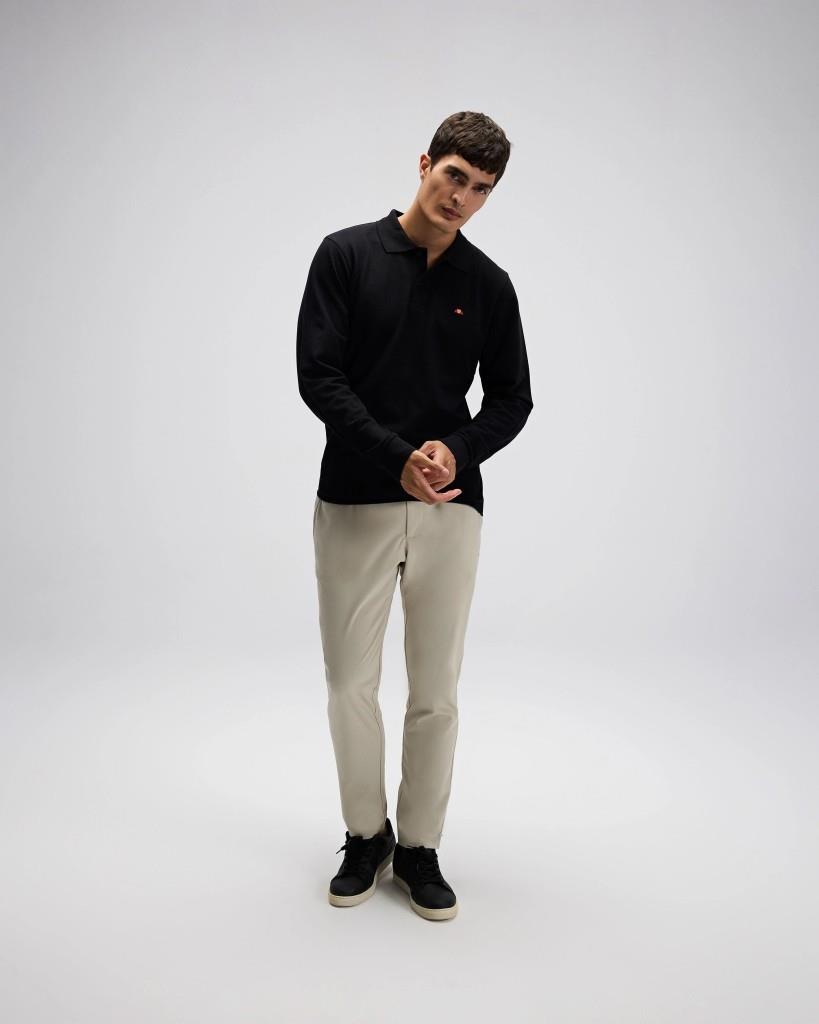 Ellesse EM582 Erkek Polo Yaka Siyah Sweat