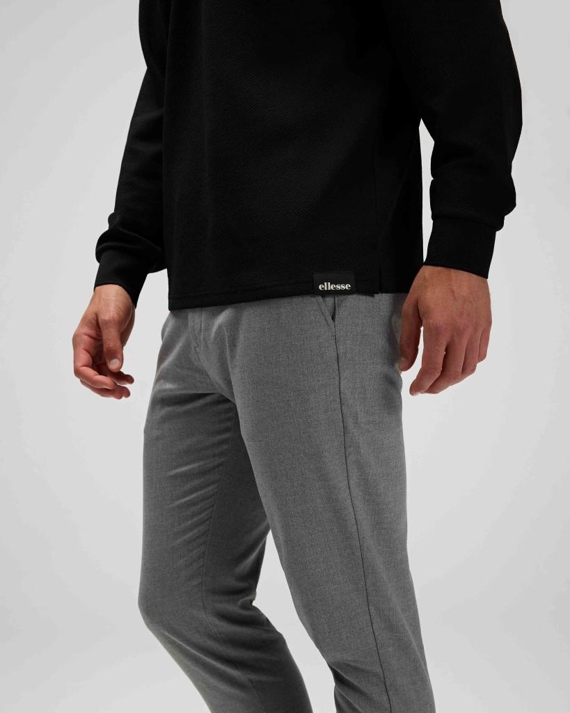 ELLESSE EM601-BK-BLACK-POLO SWEATSHIRT