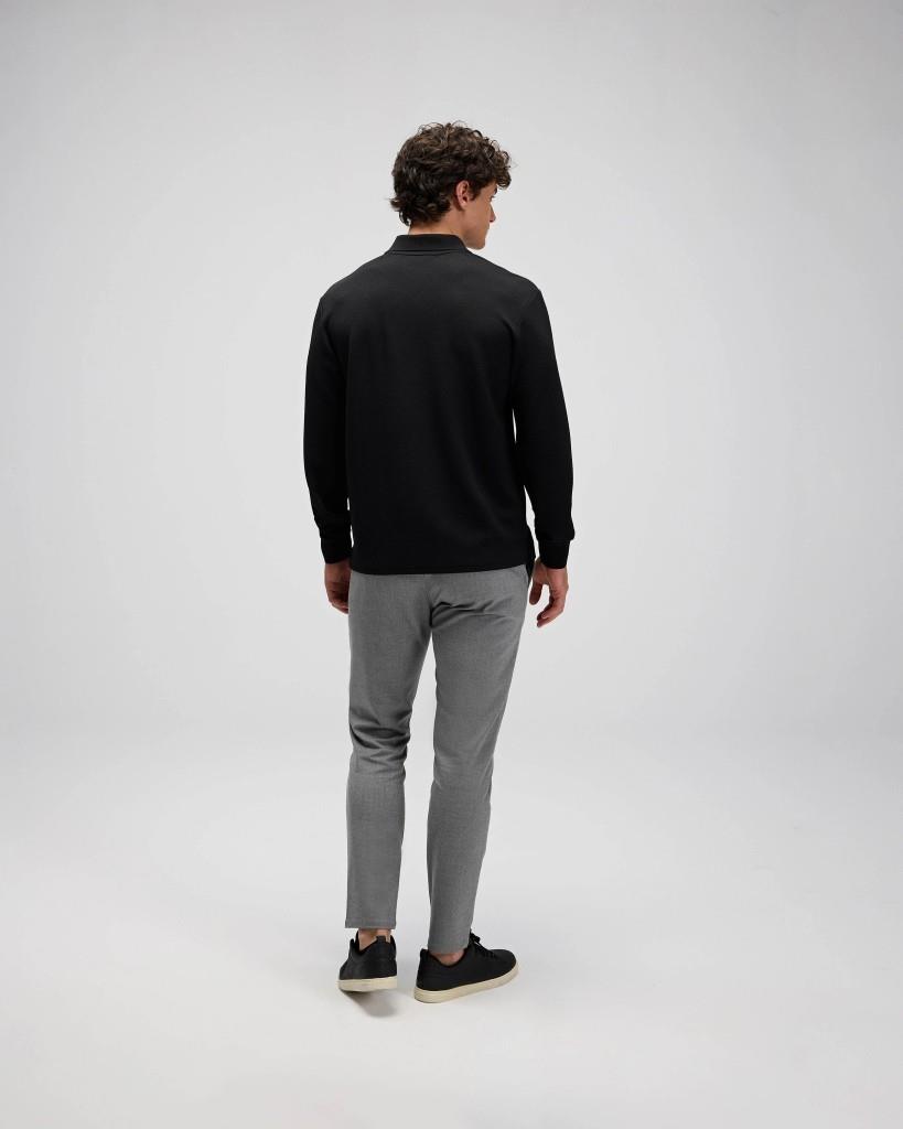 ELLESSE EM601-BK-BLACK-POLO SWEATSHIRT