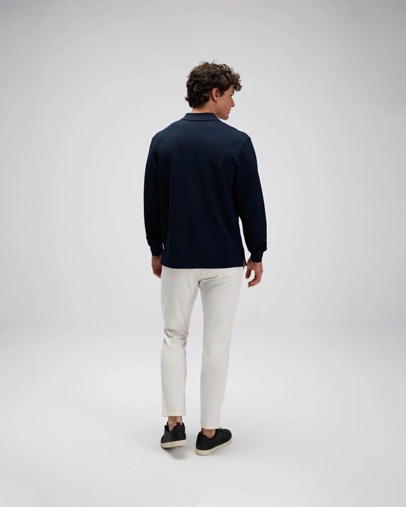 Ellesse EM601-NV Erkek Lacivert Polo Yaka Sweat