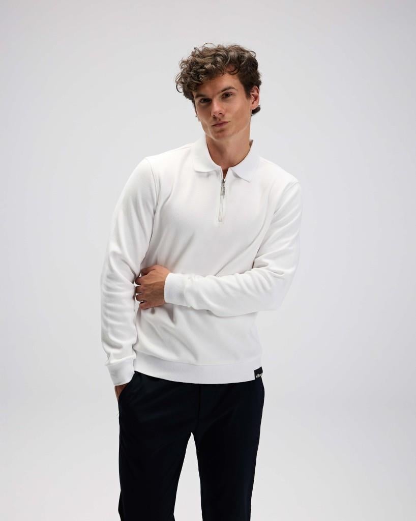 ELLESSE EM602-BG Erkek Bej Yarım Fermuarlı Polo Sweat
