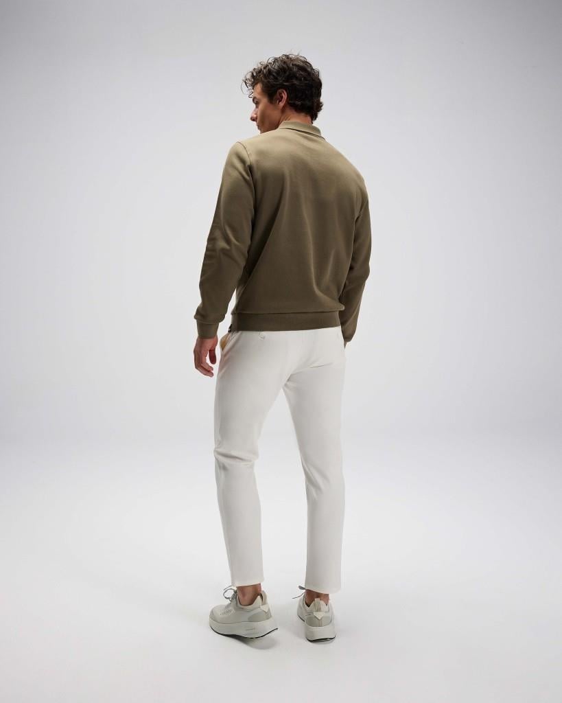 ELLESSE EM602-KH Erkek Haki Yarım Fermuarlı Polo Sweat