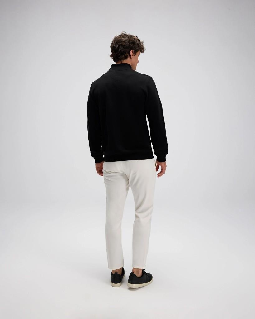 Ellesse EM603-BK Erkek Yarım Fermuarlı Siyah Sweat