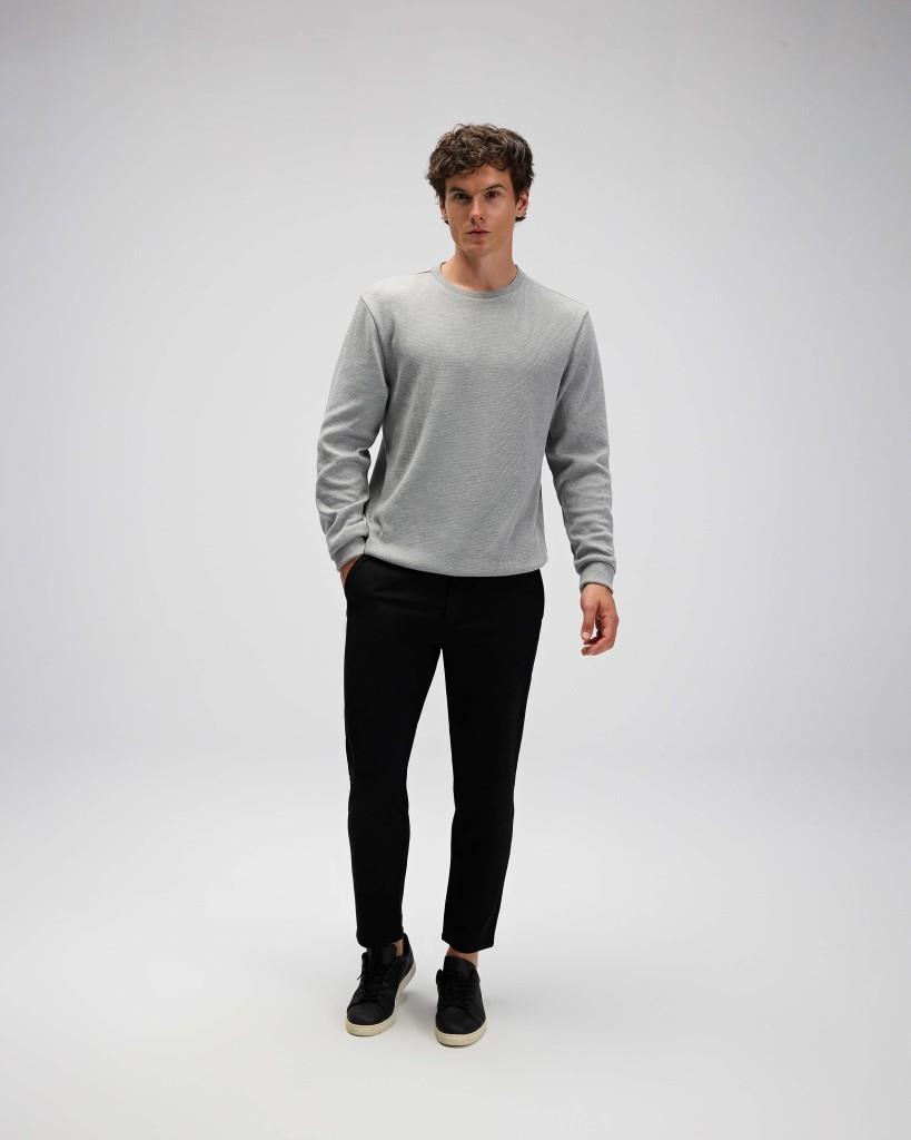 Ellesse EM615-GR Erkek Gri Pamuklu Kazak