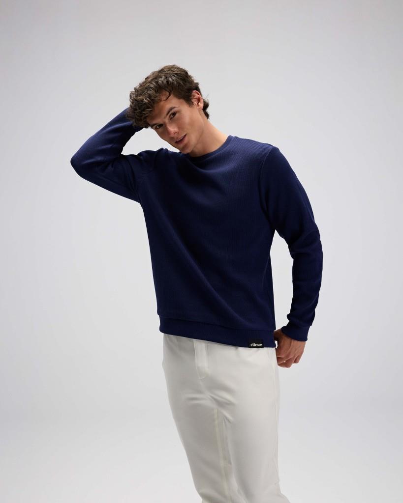 Ellesse EM615-NV Erkek Lacivert Pamuklu Kazak