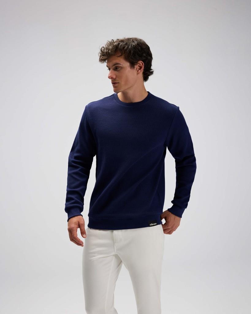 Ellesse EM615-NV Erkek Lacivert Pamuklu Kazak